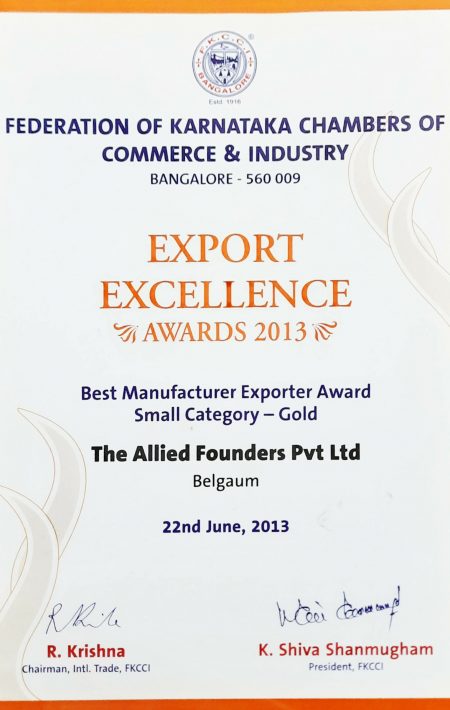 EXPORT EXCELLENCE 2013