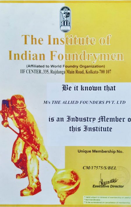 IIF MEMBERSHIP CERTIFICATE